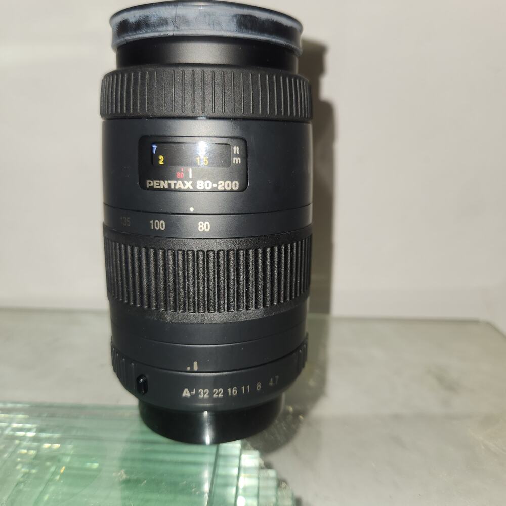SMC Pentax-A 80-200mm 1:4.7-5.6 Zoom Lens w/Caps in Good Condition - Tested!